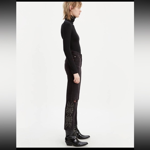 Levi’s 501 black denim jeans size 26 - Picture 7 of 11